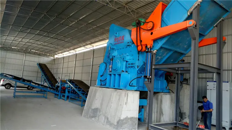 Scrap metal crushing and recycling production line0627j